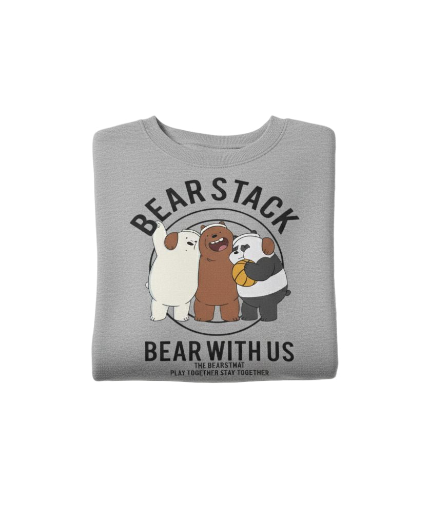 Bear Stack Sweatshirt β Cozy Unisex Sweatshirt