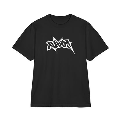 Black Drop Shoulder Graphic Tee – Futuristic Artwork