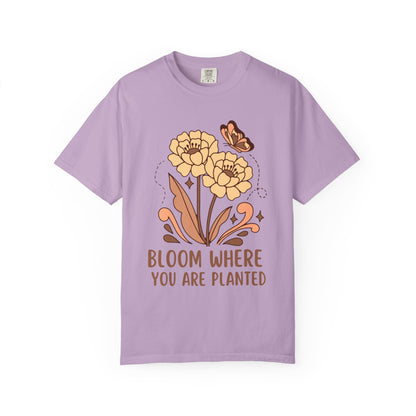 Purple bloom - graphic tee