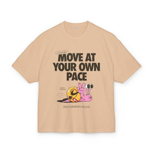 Unisex oversize T-Shirt – Move at Your Own Pace | Streetwear Style