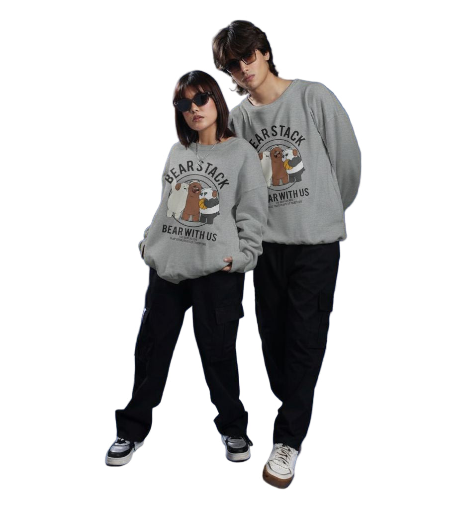 Bear Stack Sweatshirt – Cozy Unisex Sweatshirt