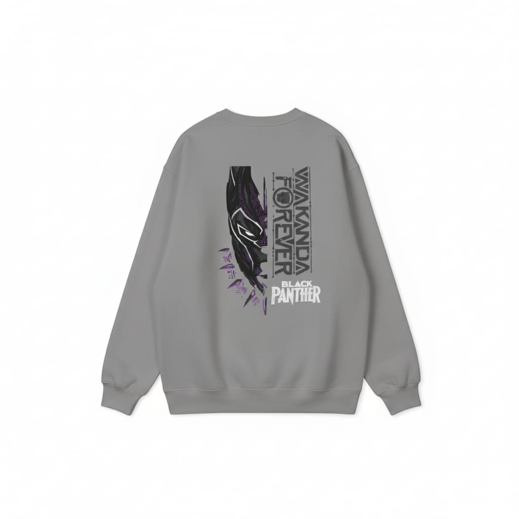Wakanda Forever Black Panther Sweatshirt – Unisex Graphic Pullover