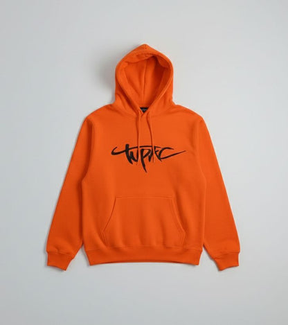 TUPAC Orange Unisex Hoodie - Bold Street