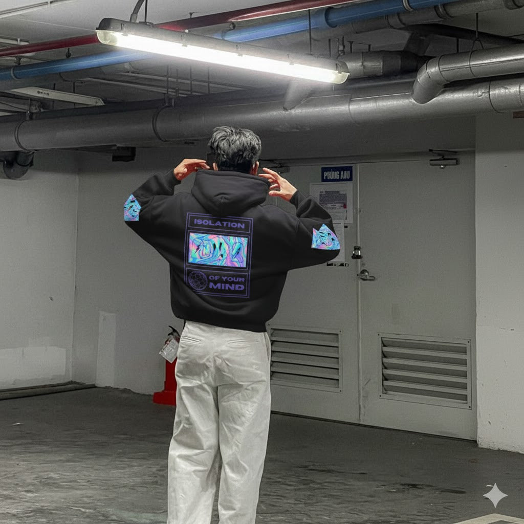 Isolation of Your Mind Hoodie – Black Drop