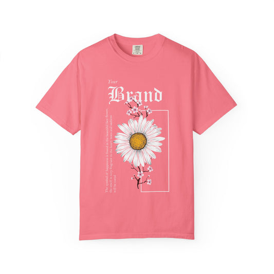 Brand Pink floral graphic tee