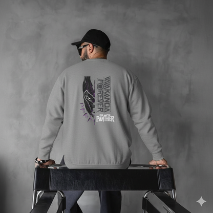 Wakanda Forever Black Panther Sweatshirt – Unisex Graphic Pullover