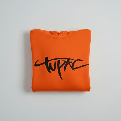 TUPAC Orange Unisex Hoodie - Bold Street